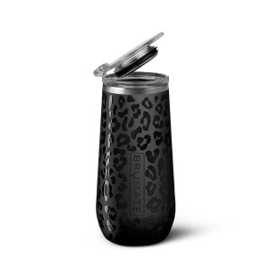 Bouteilles d'eau Brumate Champagne Flute Noir Leopard | TYS-195632